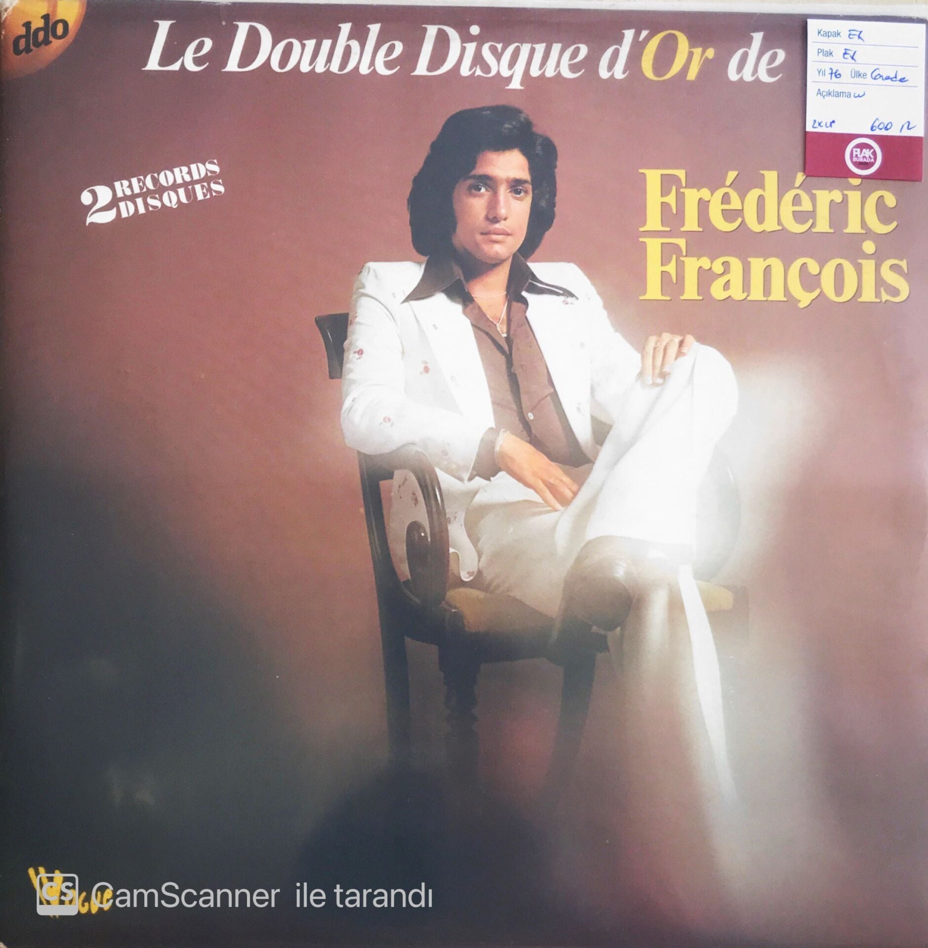 Le Double Disque D'or De Frederic François - Double LP