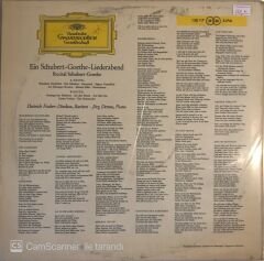 Ein Schubert - Goethe - Liederabend Recıtal Schubert Goethe LP