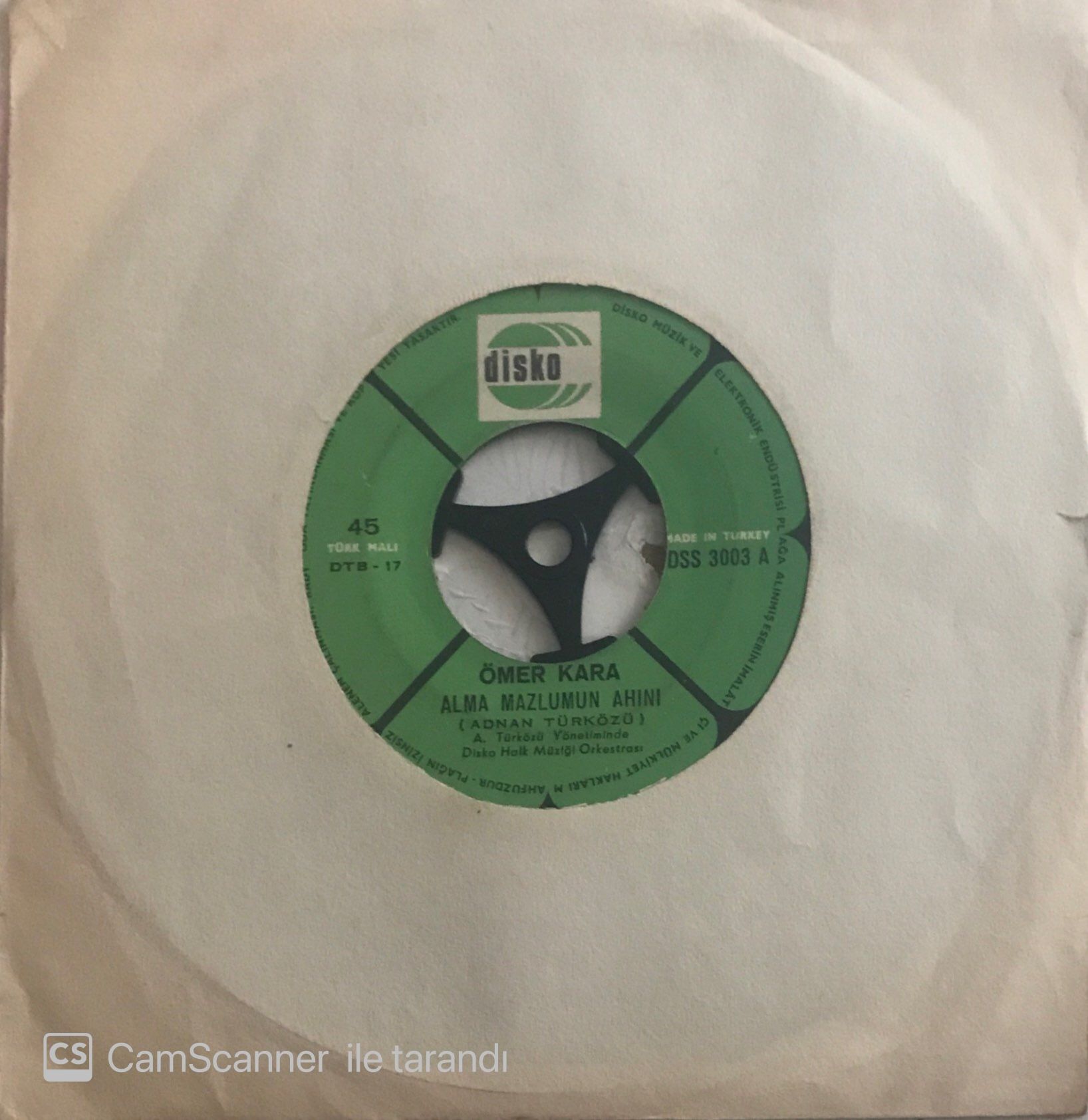 Ömer Kara Alma Mazlumun Ahını 45lik