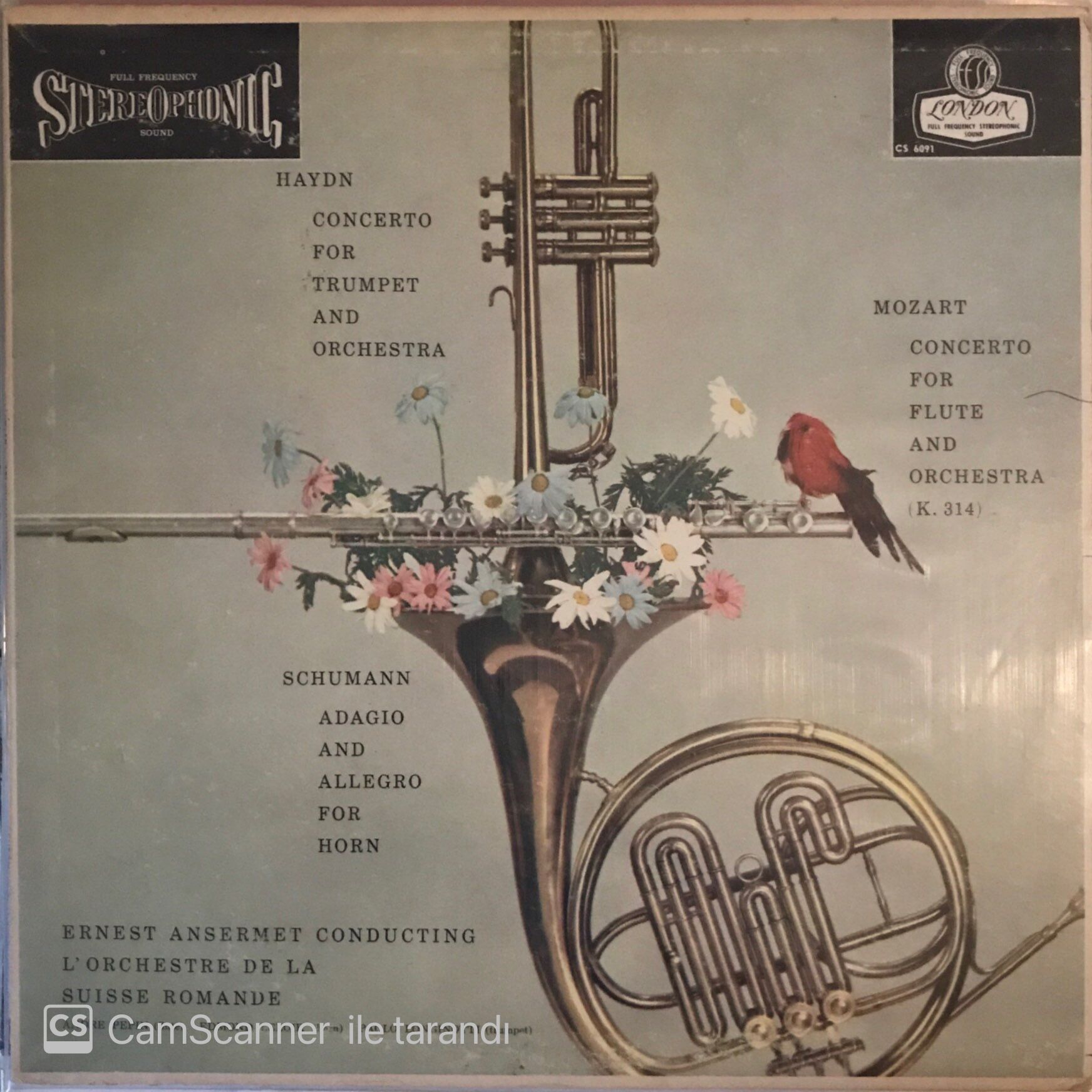 Mozart - Schumann - Haydn - Ernest Ansermet Conductıng L'orchestre De La Suısse Romande LP