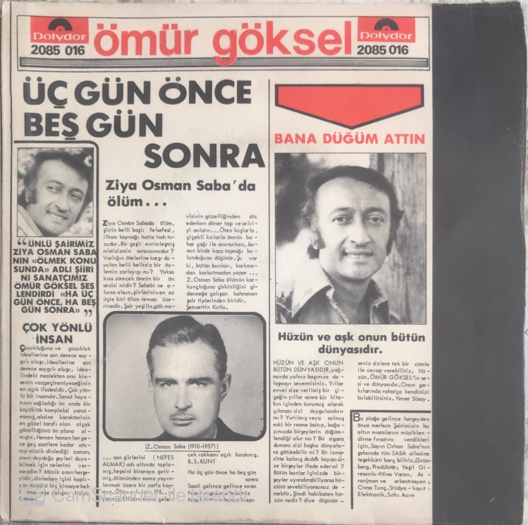 Ömür Göksel - Ha Üç Gün Önce Ha Beş Gün Sonra 45lik