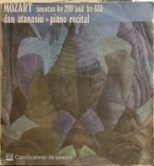 Mozart Sonatas kv 280 And kv 333 dan atanasiu Piano Recital LP