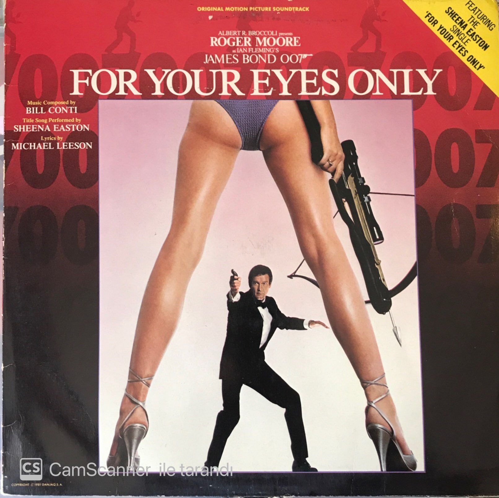 James Bond For Your Eyes Only Soundtrack LP