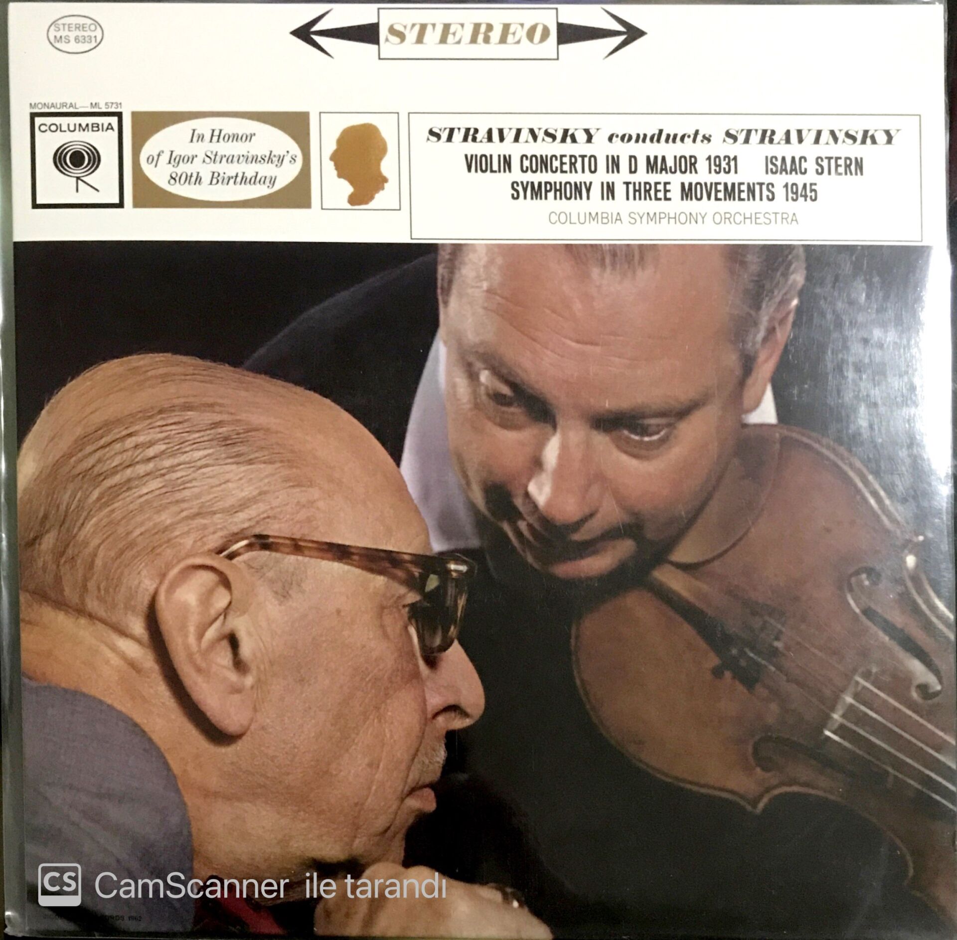 Stravinsky  Isaac Stern, Columbia Symphony Orc – Stravinsky Conducts Stravinsky LP