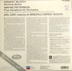 Ernest Bloch / Wayne Peterson, Antal Dorati, Minneapolis Symphony– Sinfonia Breve / Free Variations For Orc LP