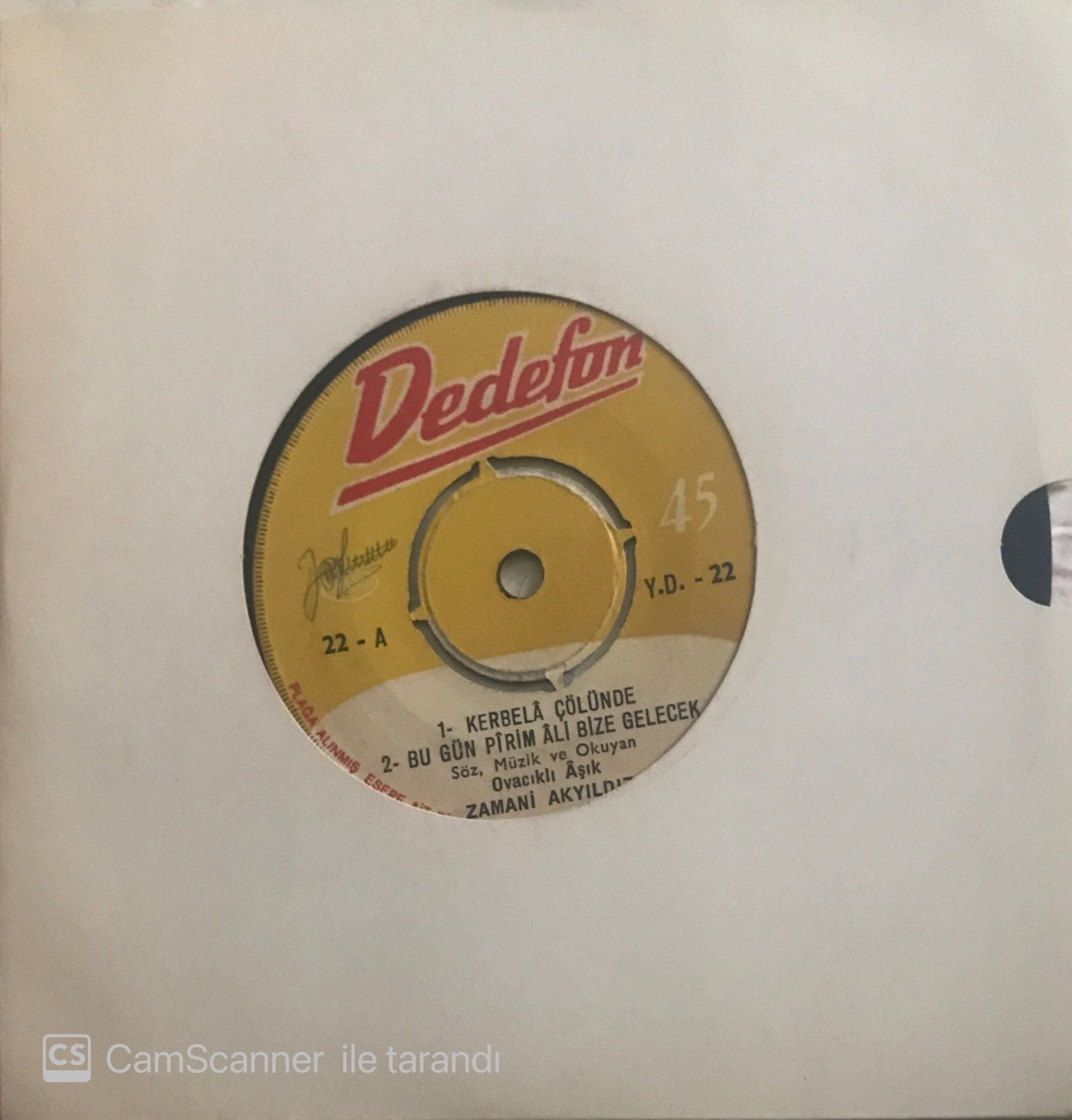 Zamani Akyıldız Kerbela Çölünde 45lik