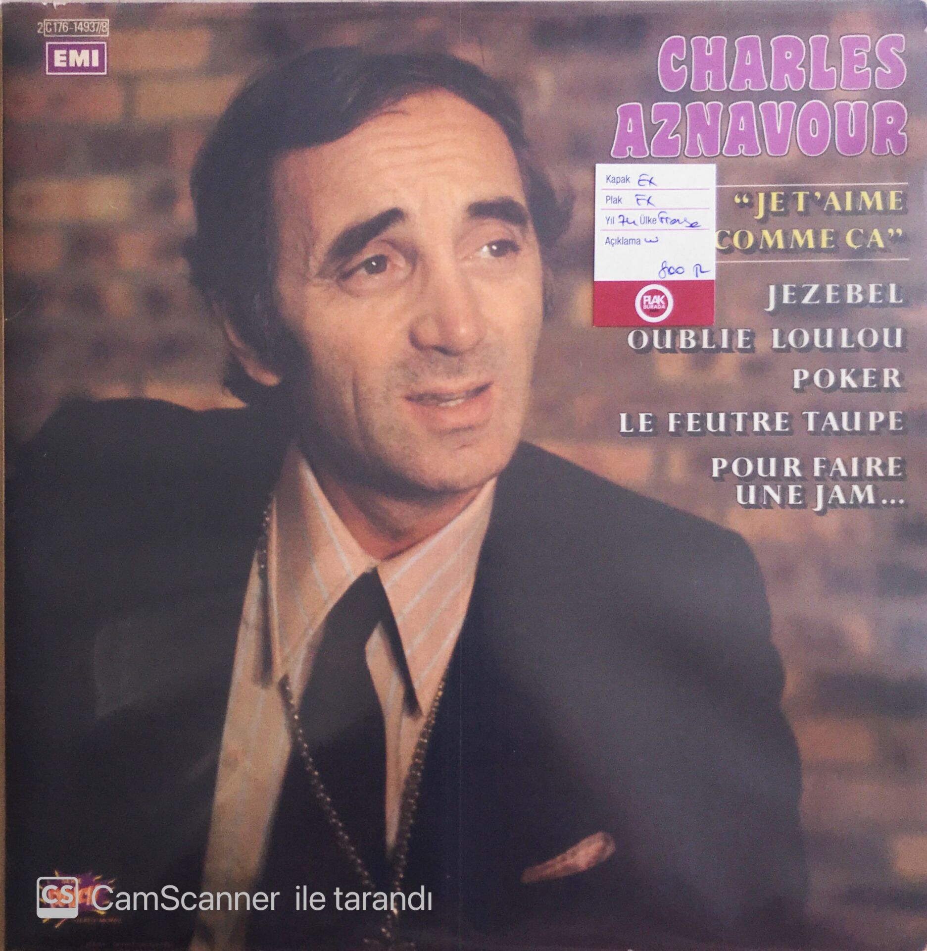 Charles Aznavour - Je T'aime Comme Ça Double - LP