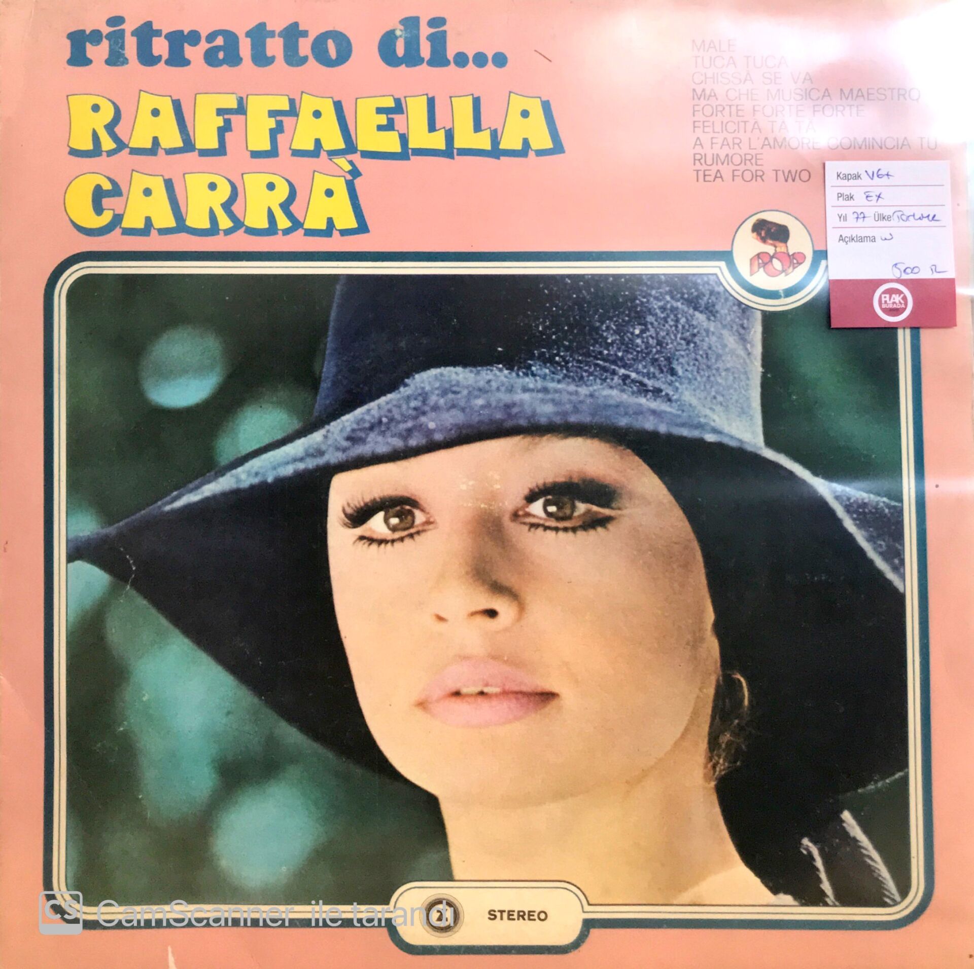 Raffaella Carra / Ritratto di... LP