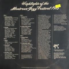 Highlights Of The Montreux Jazz Festival 1975 Double LP
