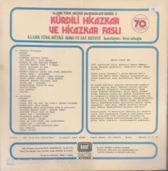 Kürdili Hicazkar ve Hicazkar Faslı Klasik Türk Müziği Koro ve Saz Heyeti LP