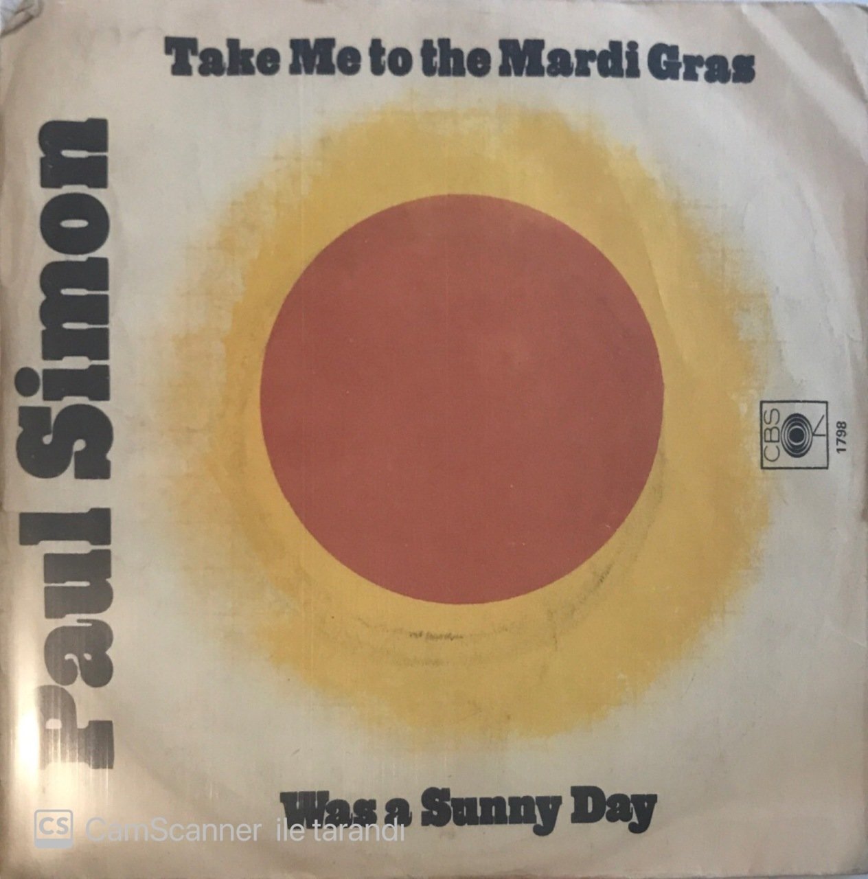 Paul Simon Take Me To The Mardi Gras 45lik