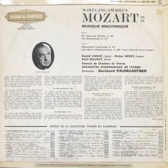 Mozart Musique Maçonnique LP