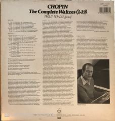 Chopin The Complete Waltzes (1-19) Philip Fowke (Piano) LP