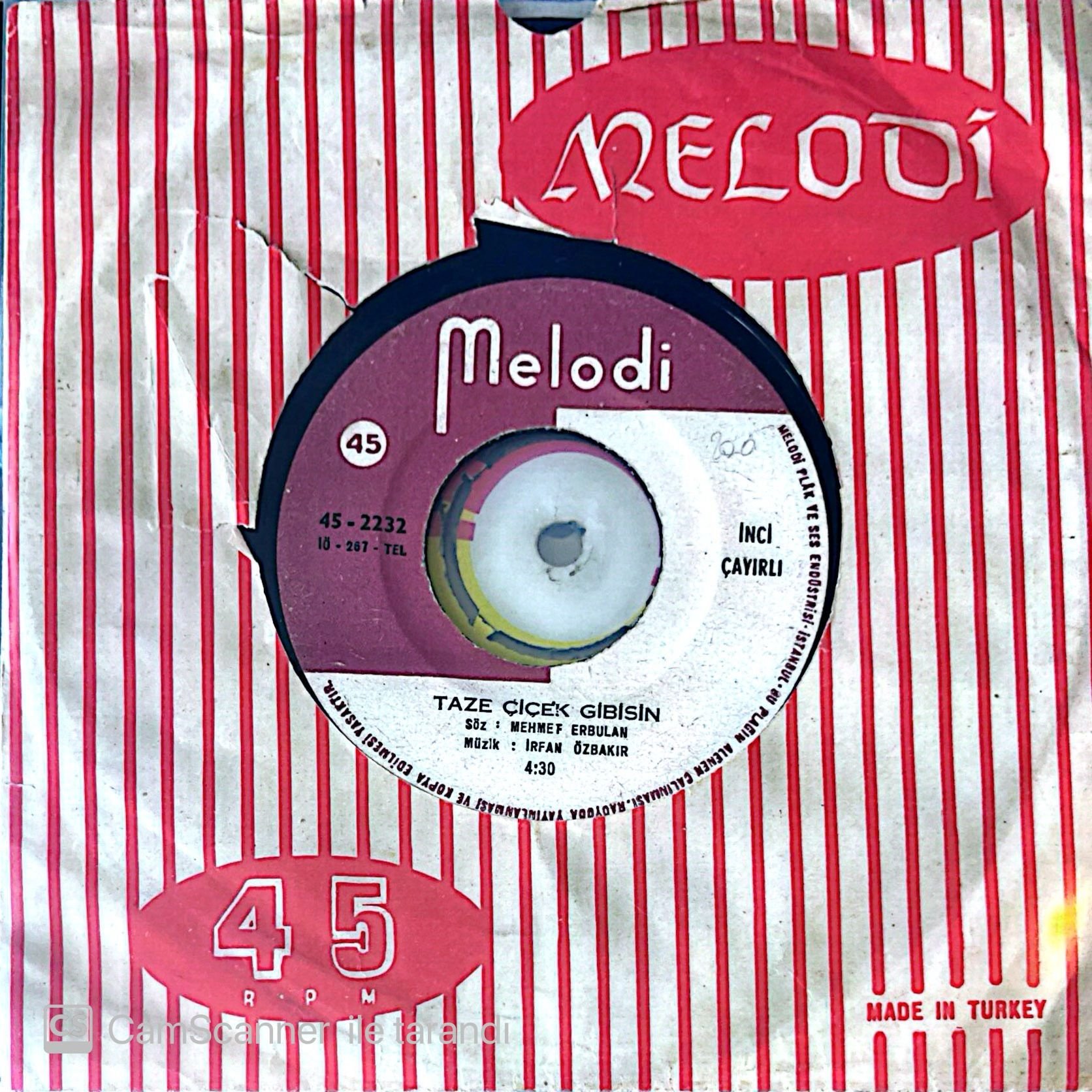 İnci Çayırlı - Taze Çiçek Gibisin 45lik