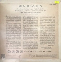 Mendelssohn Symphony No.4 In A Major LP