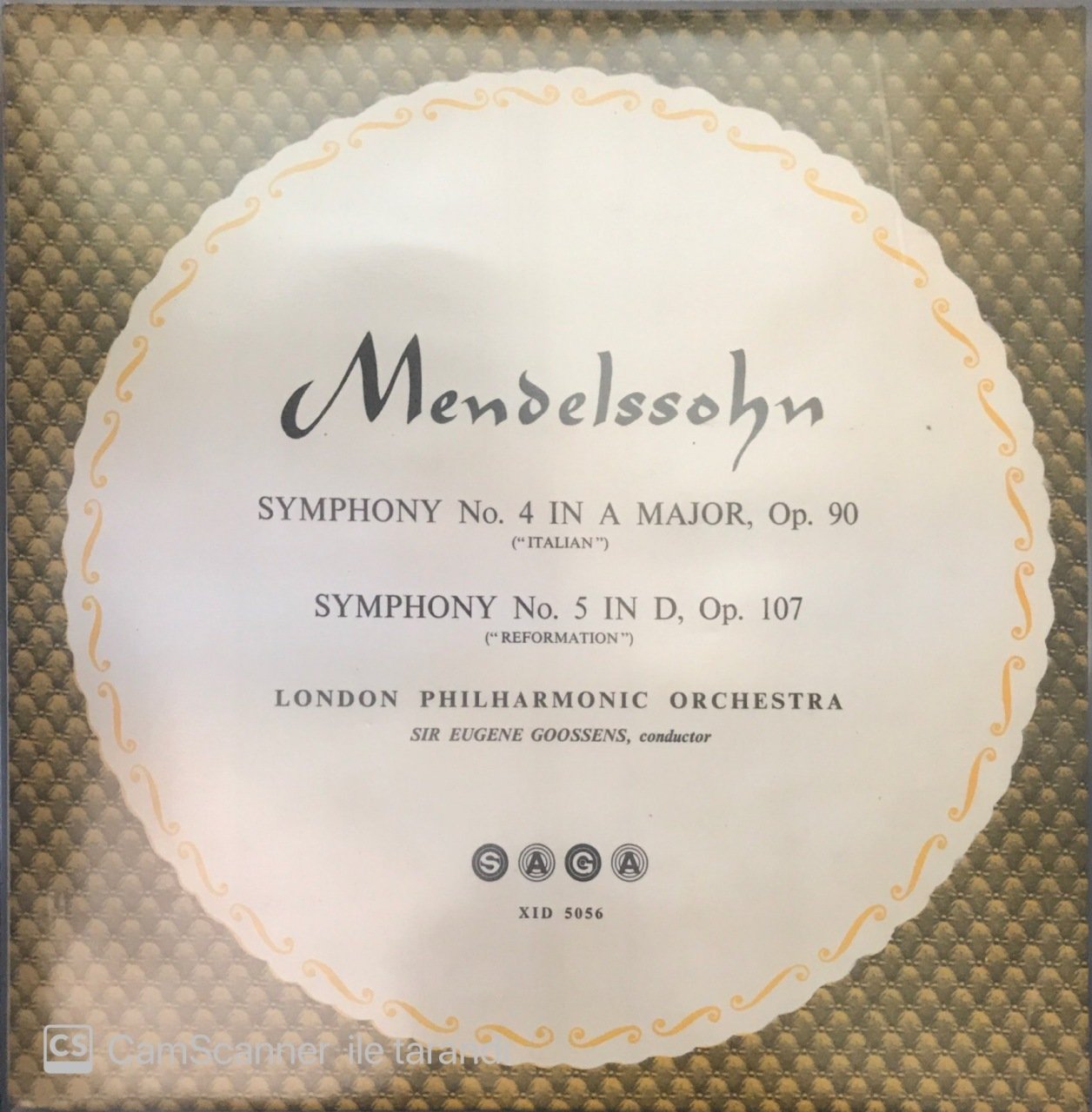 Mendelssohn Symphony No.4 In A Major LP