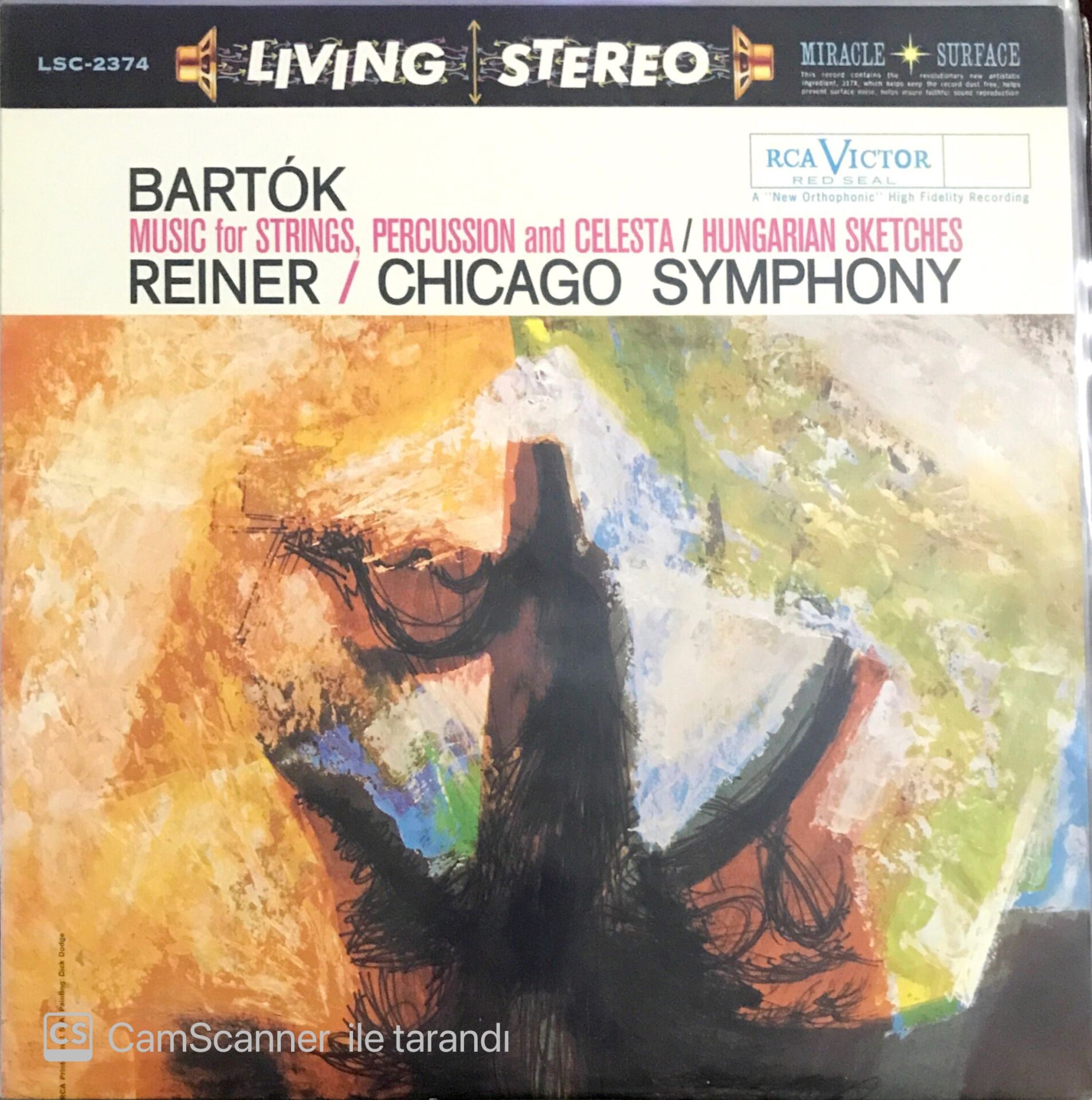 Bartok Reiner Chicago Symphony LP