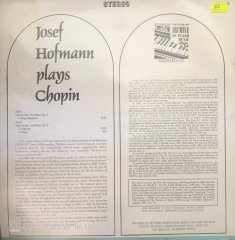 Josef Hofmann Plays Chopin Concerto No. 1 LP