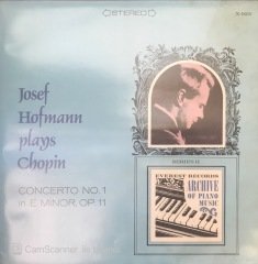 Josef Hofmann Plays Chopin Concerto No. 1 LP