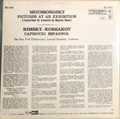 Moussorgsky Rimsky-Korsakov The New York Philharmonic Leonard Bernstein – Pictures At An Exhibition · Capriccio Espagnol LP
