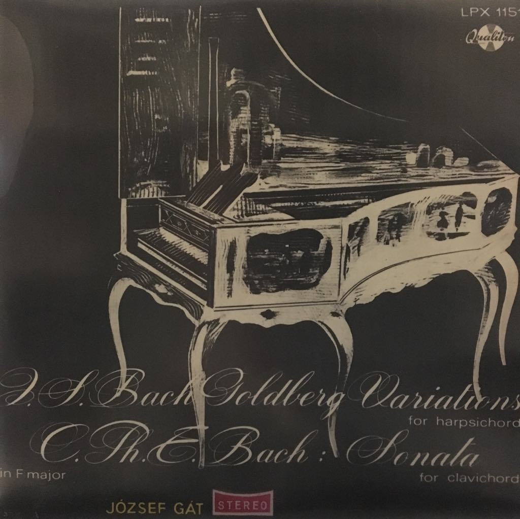 J. S. Bach, C. Ph. E. Bach, József Gát ‎ Goldberg Variations BWV 988 / Sonata No. 2 In F Major LP