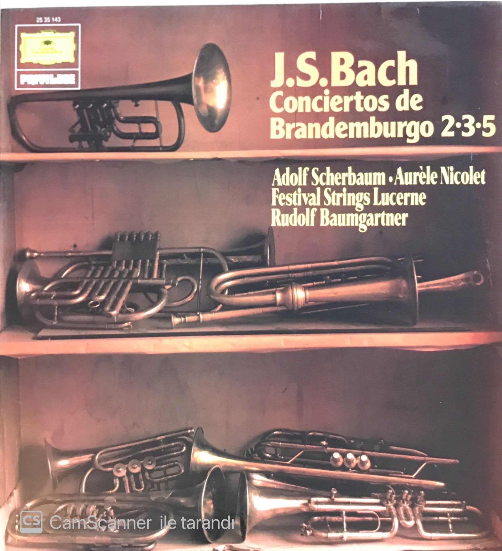 J. S. Bach Conciertos de Brandemburgo 2- 3- 5 LP