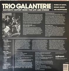 Trıo Galanterie - Eighteenth Century Music For Lute And Strings LP