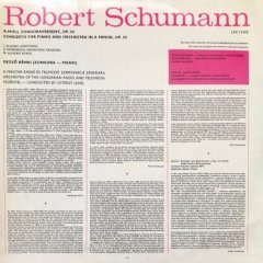 Robert Schumann Piano Concerto In A Minor Op. 54 Dezso Rankı LP