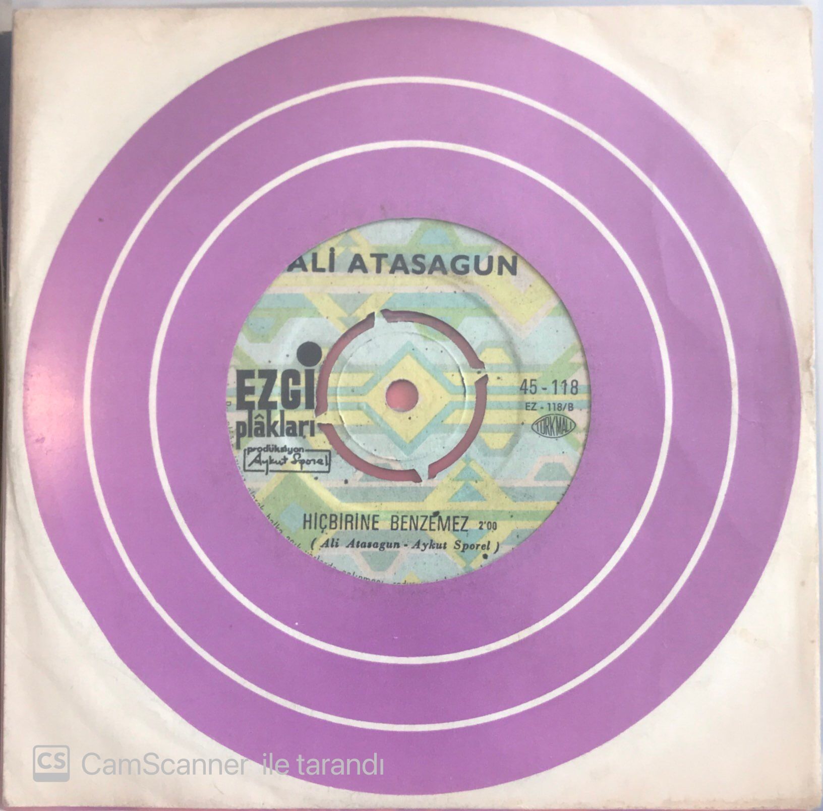 Ali Atasagun - Hiçbirine Benzemez 45lik