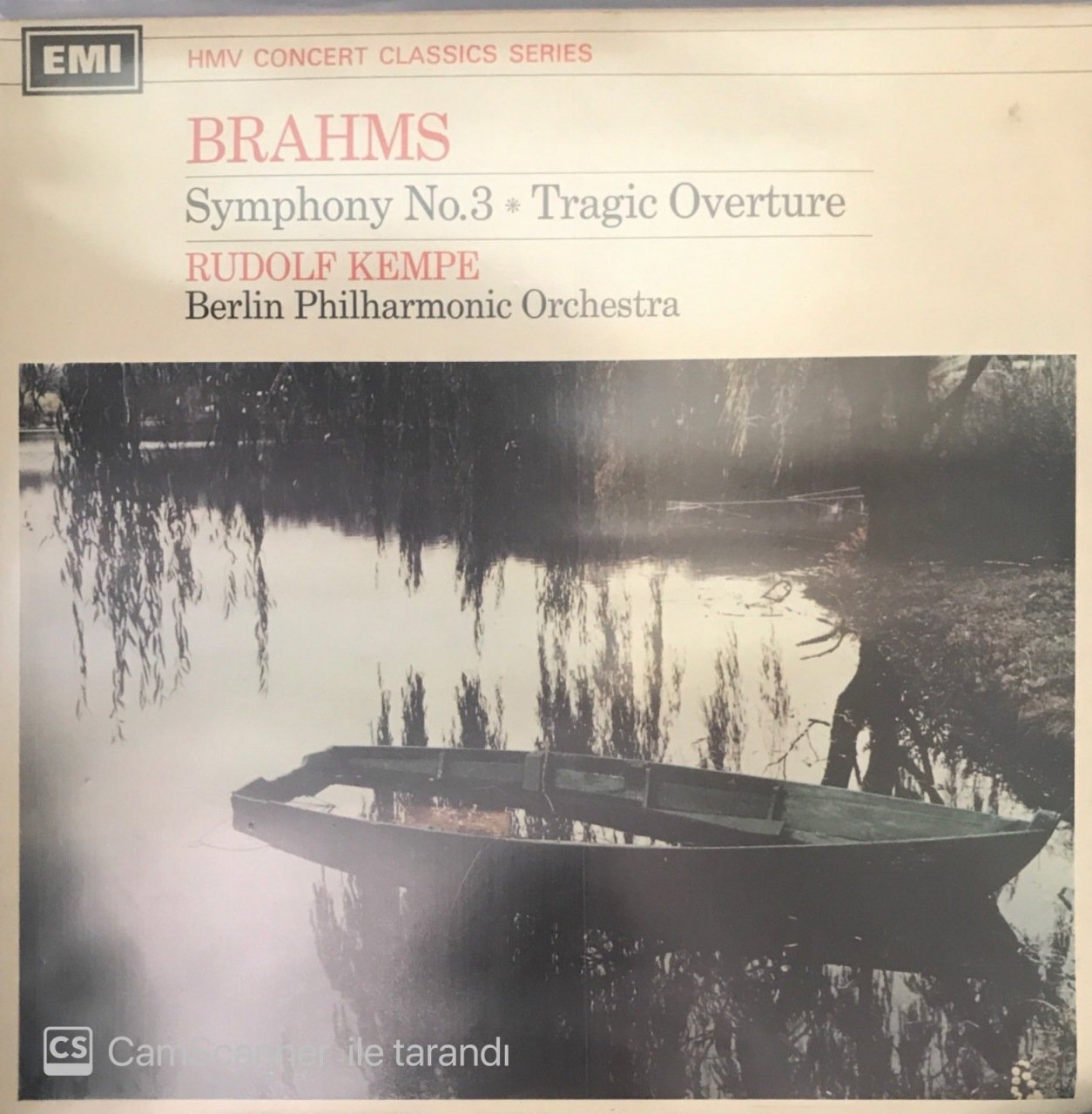 Brahms Symphony No.3 Tragic Overture LP