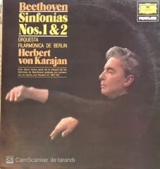 Beethoven Sinfonias Nos. 1 & 2 Orquesta Fılarmonica De Berlin Herbert Von Karajan LP