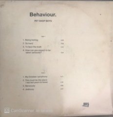 Pet Shop Boys Behaviour LP