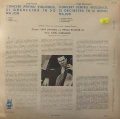 Haydn Boccherini  Solist: Radu Aldulescu ‎ Concert Pentru Violoncel Și Orchestra In Si Bemol Major LP