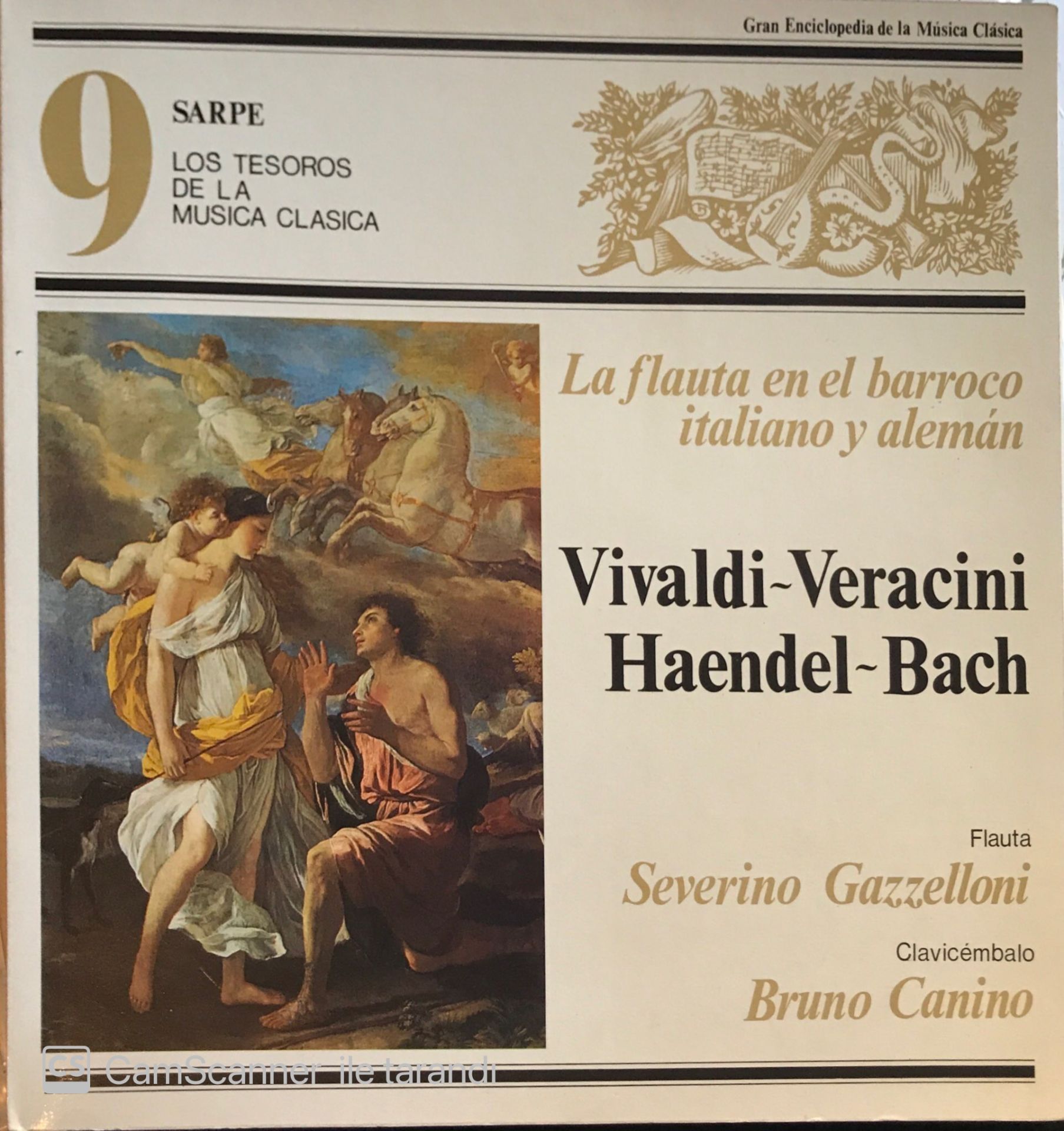 Vivaldi Veracini Haendel Bach La flauta en el Barroco Italiano Y Aleman LP