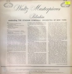 Waltz Masterpieces Poliakin The Stadium Symphony Orchestra Of New York LP