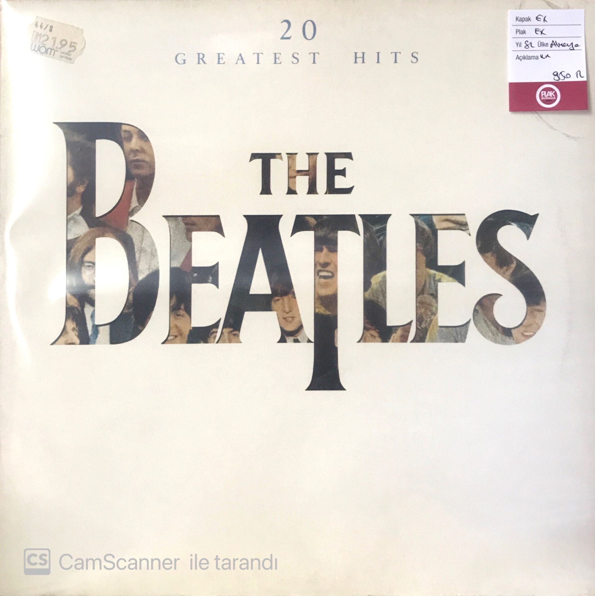 The Beatles 20 Greatest Hits LP