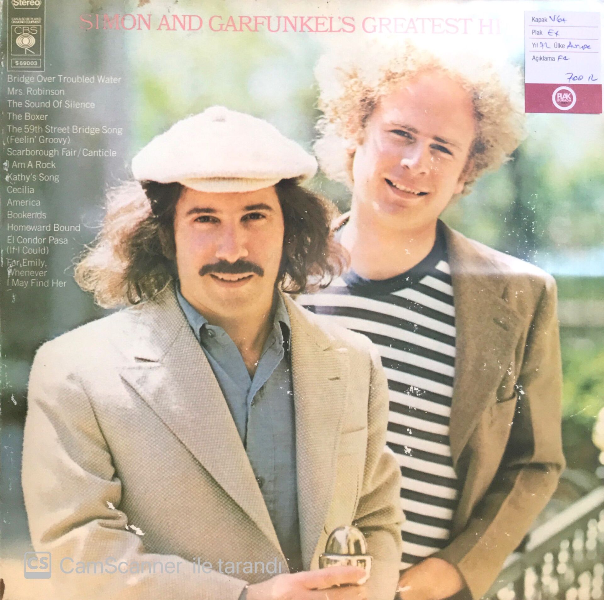 Simon And Garfunkel's Greatest Hits LP