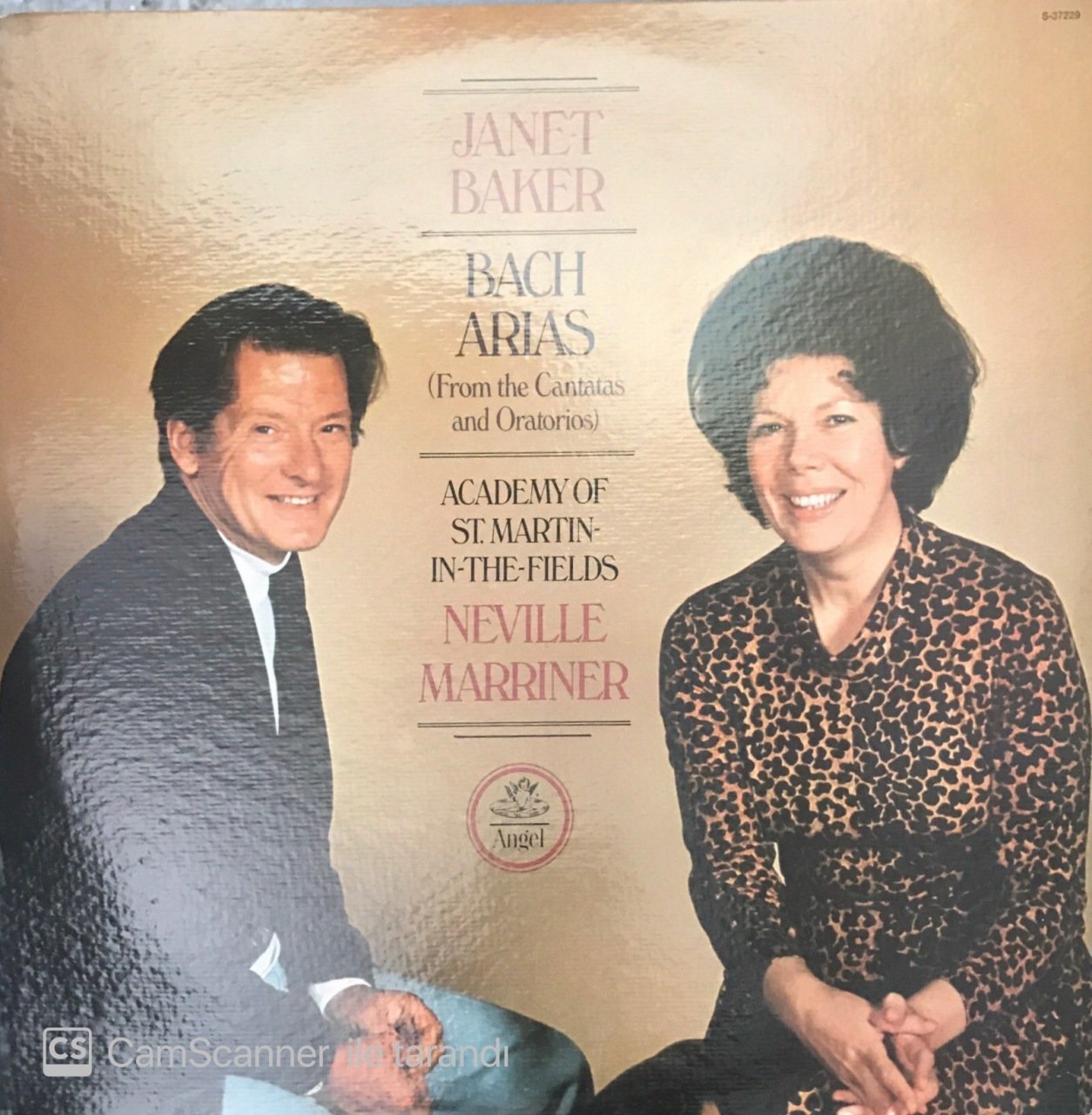 Janet Baker Bach Arias Academy Of St. Martin In The Fields LP