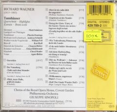 Wagner - Tannhauser - Querschnitt - Guiseppe Sinopoli - CD