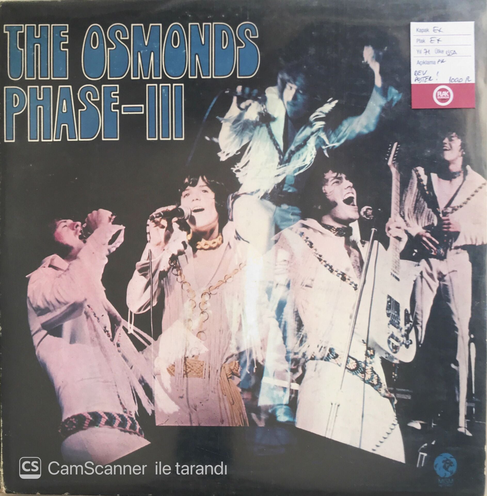 The Osmonds Phase-III (Dev Posterli) LP