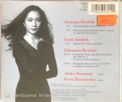 Akiko Suwanai violin Boris Berezovsky piano Dvorak Janacek Brahms CD