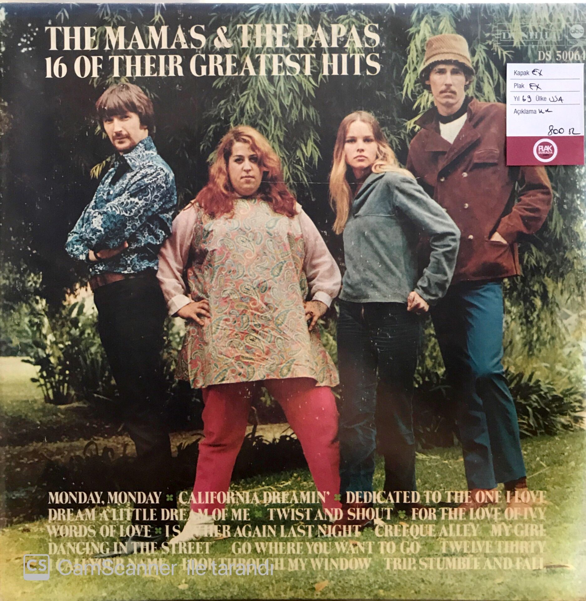 The Mamas & The Papas 16 of Their Greatest Hits LP