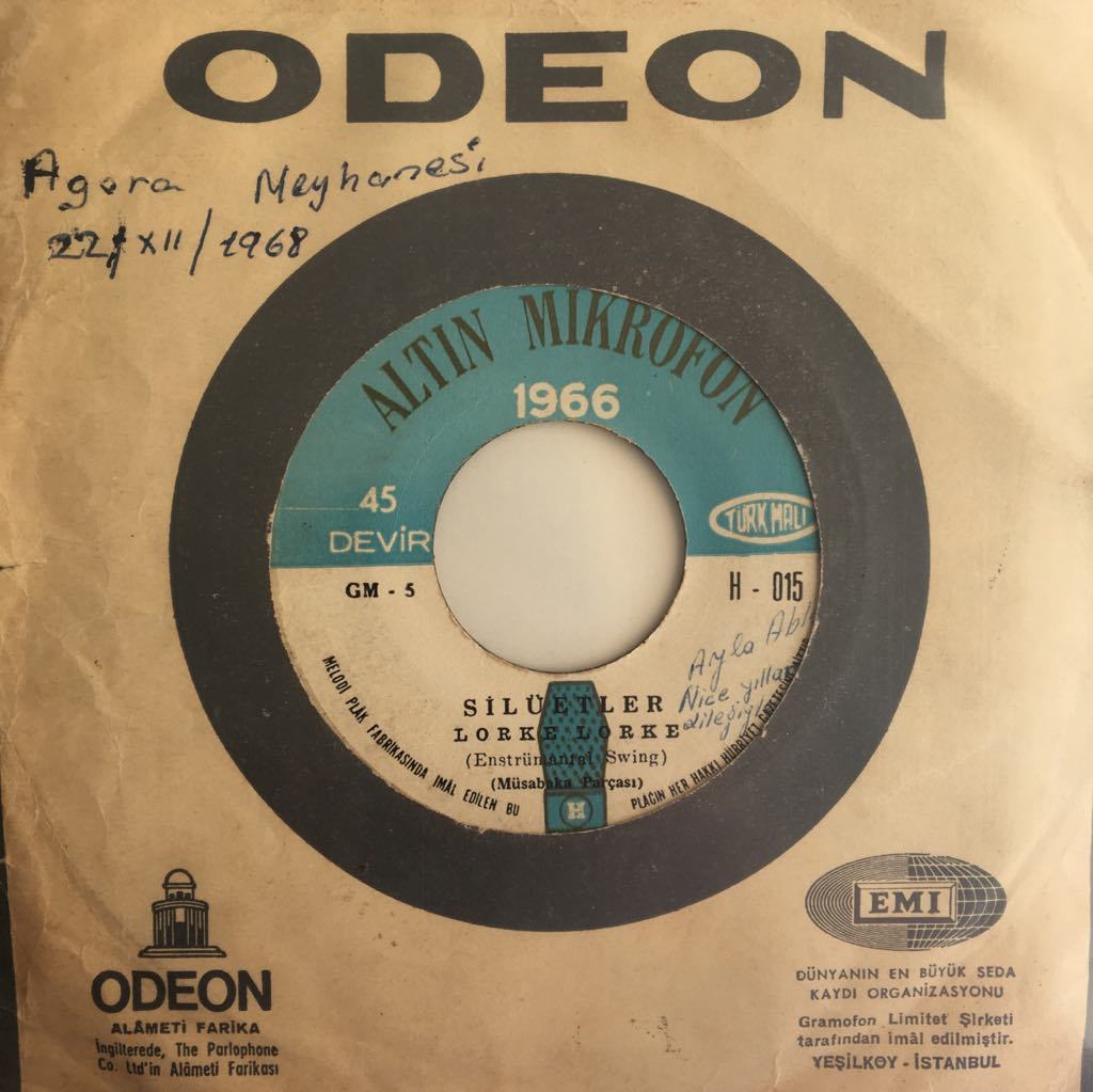 Altın Mikrofon 1966 Silüetler Lorke Lorke 45 Lik