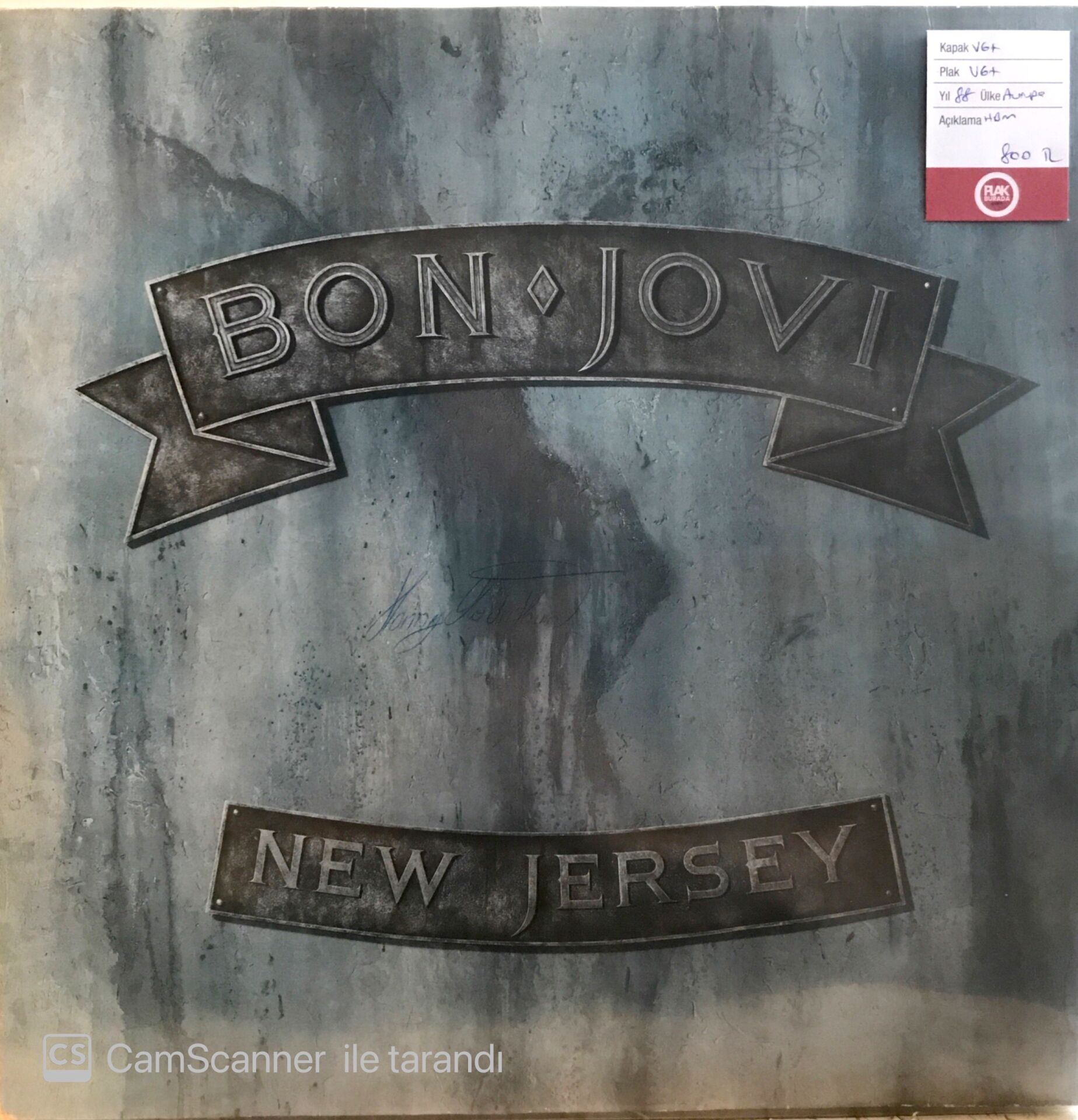 Bon Jovi New Jersey LP