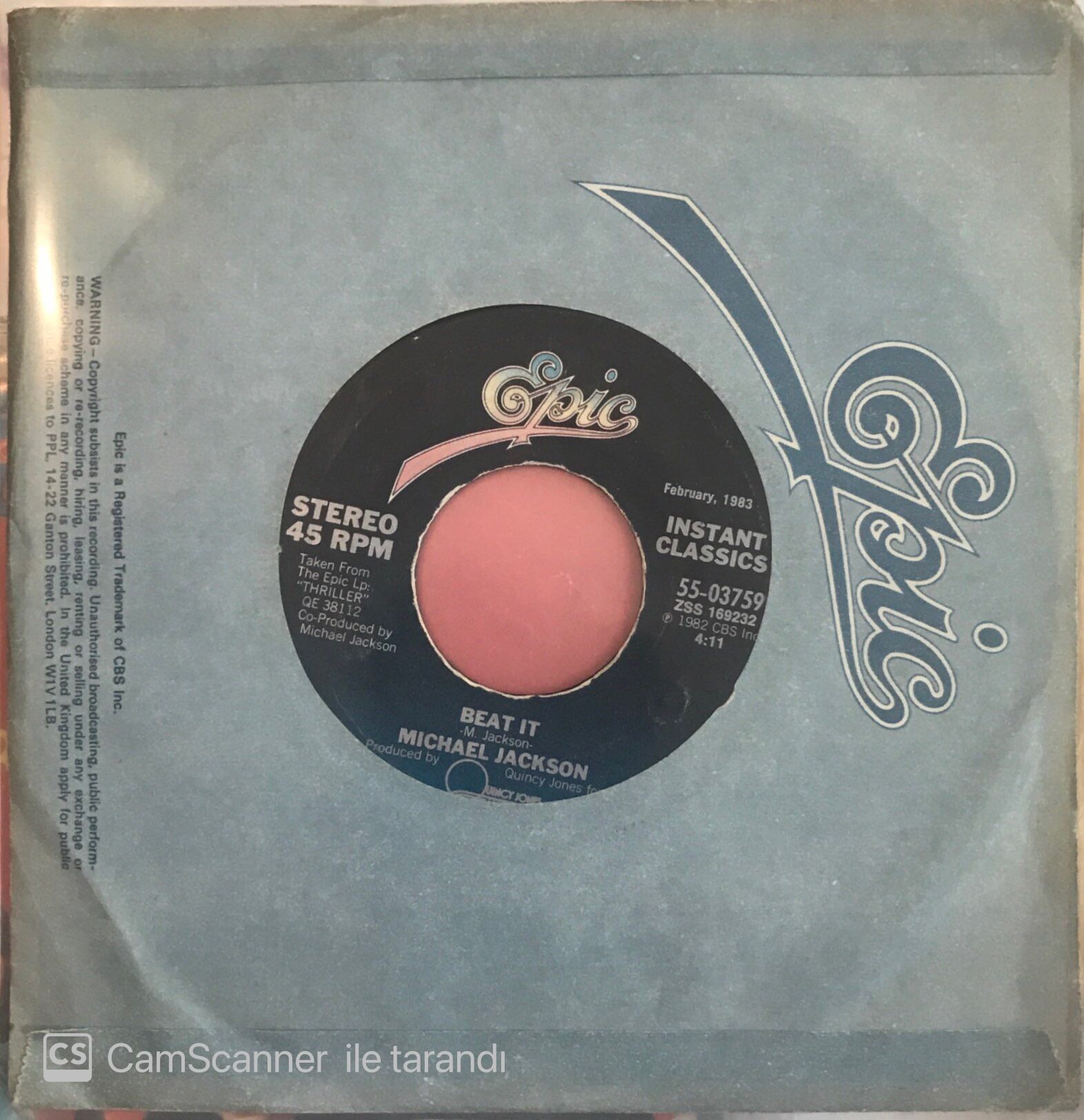 Michael Jackson - Beat It 45lik