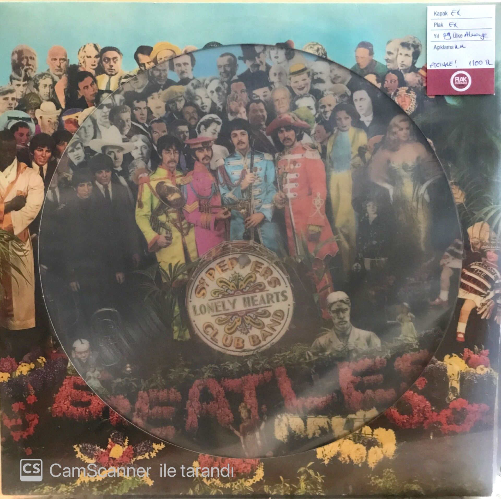 The Beatles StPeppers Lonely Heart Picture Disc LP