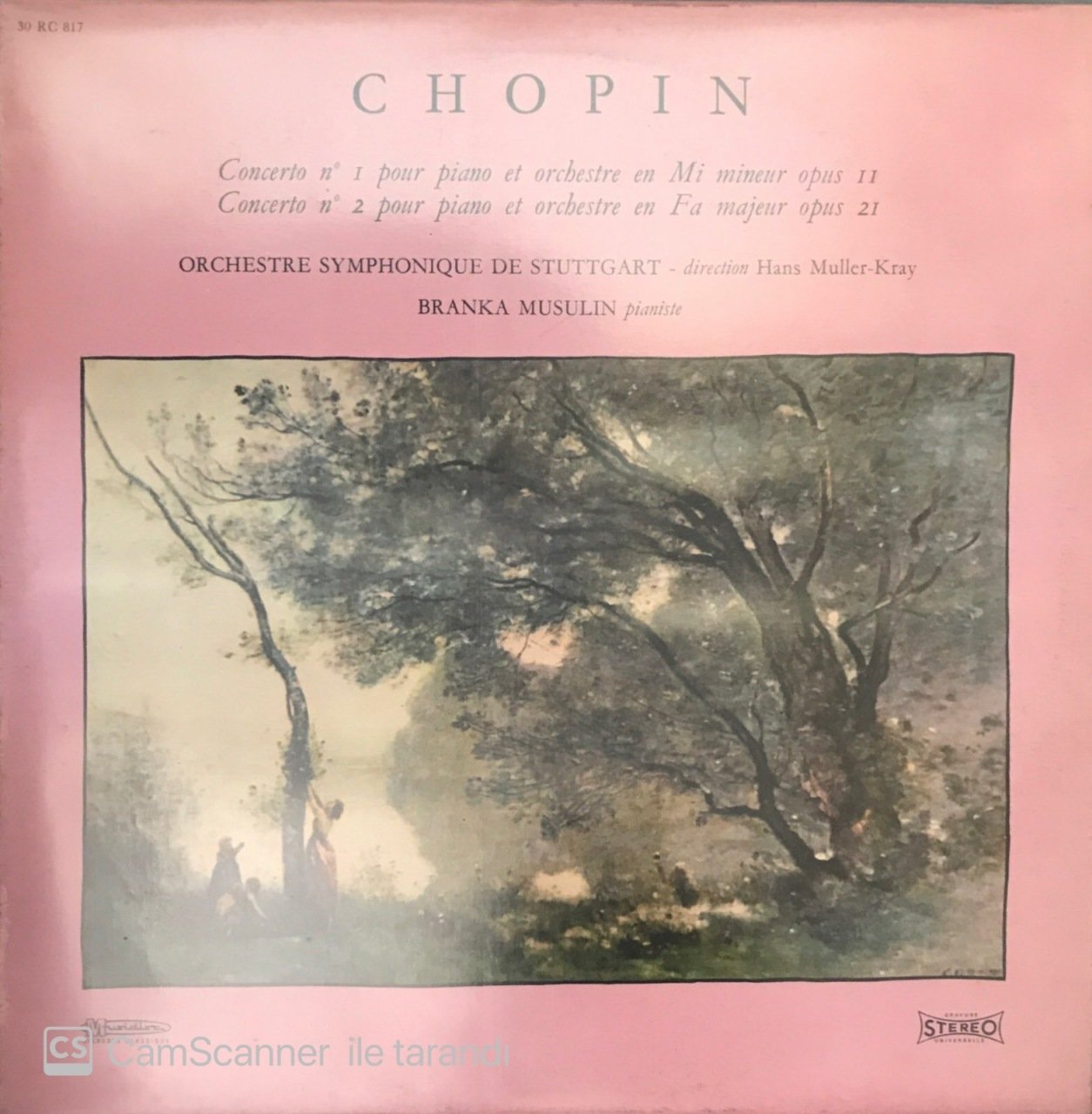 Chopin Orchestre Symphonique De Stuttgart LP