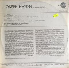 Joseph Haydn / Das Symphonieorchester Von Radio Zagreb , Dirigent: Antonio Janigro  Symphonien Nr. 46 Und 47 LP