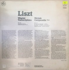 Liszt Wagner Transcriptions Michele Campanella Piano LP