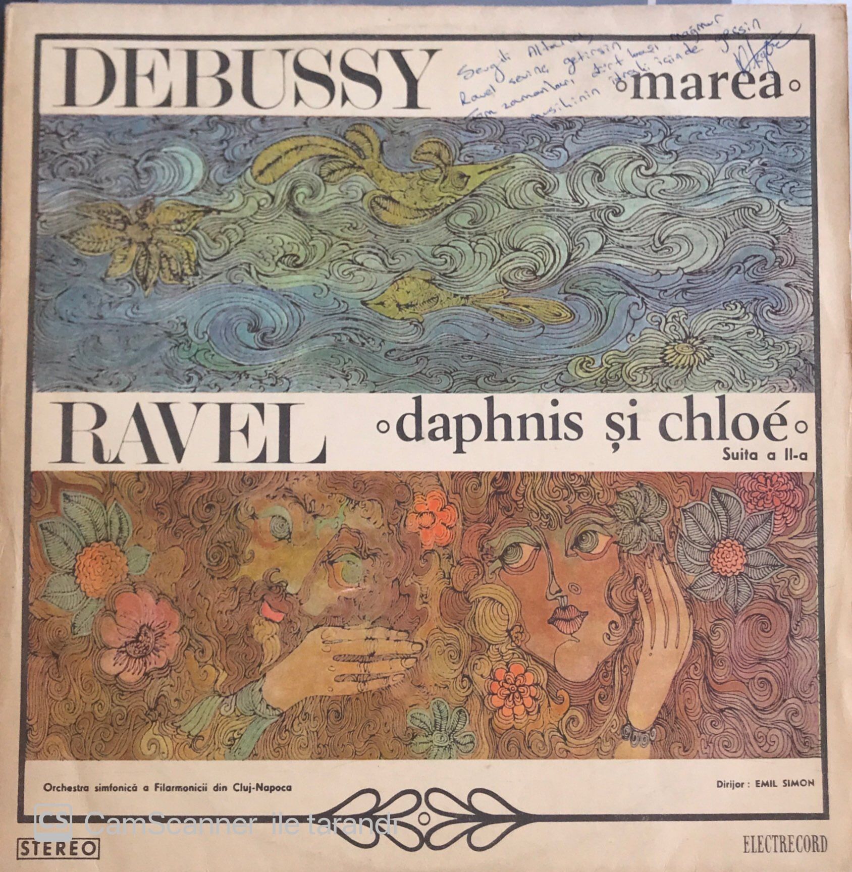 Debussy Marea Ravel Daphnis Si Chloe LP